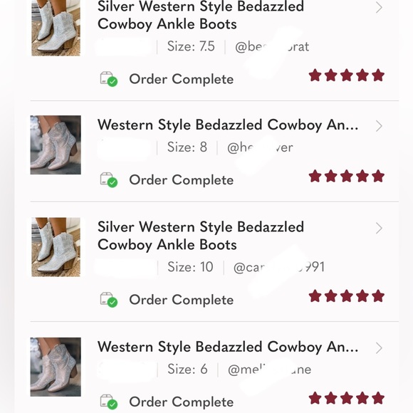 NEW Black Western Style Bedazzled Cowboy Ankle Boots - Picture 14 of 16